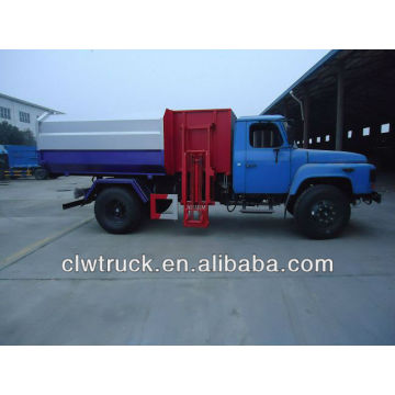 Dongfeng 10cbm garbage truck with trash can